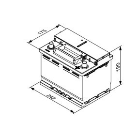 Μπαταρία Bosch S4E05 EFB 60AH/640EN