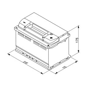 Μπαταρία Bosch S4E10 EFB 75AH/730EN (1,50cm)