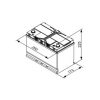 Μπαταρία Bosch S4E41 EFB 72ΑΗ/760ΕΝ (ΙΑΠΩΝ) - Image 2
