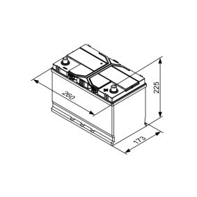 Μπαταρία Bosch S4E41 EFB 72ΑΗ/760ΕΝ (ΙΑΠΩΝ)