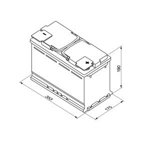 Μπαταρία AGM Bosch 95Ah/850En