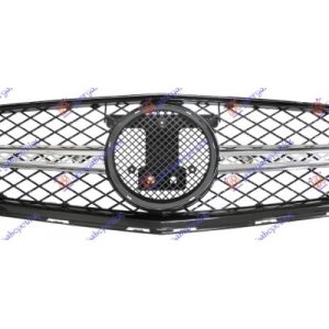 Μάσκα (AMG) ΧΡΩΜΙΟ/ΜΑΥΡΗ Κομπλέ Mercedes C Class (W204) 07-11     014304560