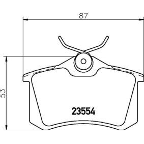 Τακάκια Οπ. PAGID HELLA 8DB355018111 (T5075)