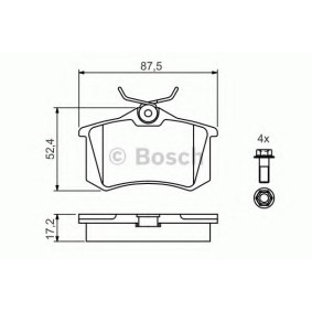 Τακάκια Οπ.Bosch 0986461769