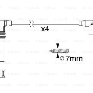 SET Μπουζοκαλώδια Bosch  0986356305 (B305)