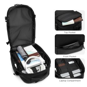 Ozuko 9409 Backpack Αδιάβροχο 23.5lt Μαύρο