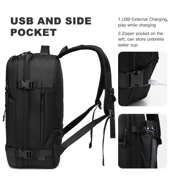 Ozuko 9409 Backpack Αδιάβροχο 23.5lt Μαύρο - Image 3