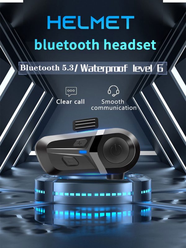 L1 Bluetooth  για Κράνος Μηχανής Full Face με Soft Microphone Μαύρο
