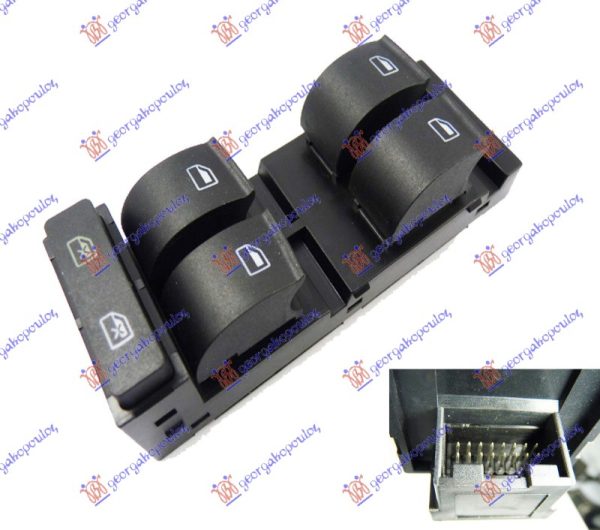 Διακόπτης ΠΑΡΑΘ. ΕΜΠ. (Τετραπλός)(16pin) Αριστ. Audi A3 96-03    062007172