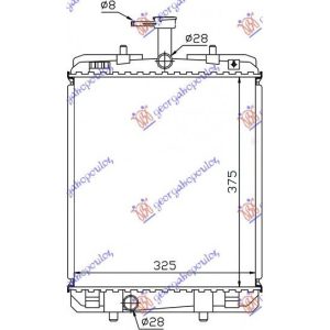 Ψυγειο Νερου 1.0cc +/-A/C (37.4×32.6) Citroen C1 06-12 – 027706300