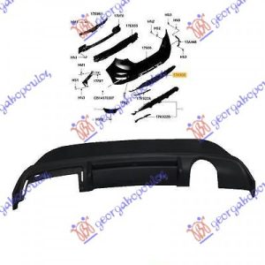 Σποιλερ Προφυλακτηρα Πισω Κατω Sport Ford Fiesta 08-13 – 072604035