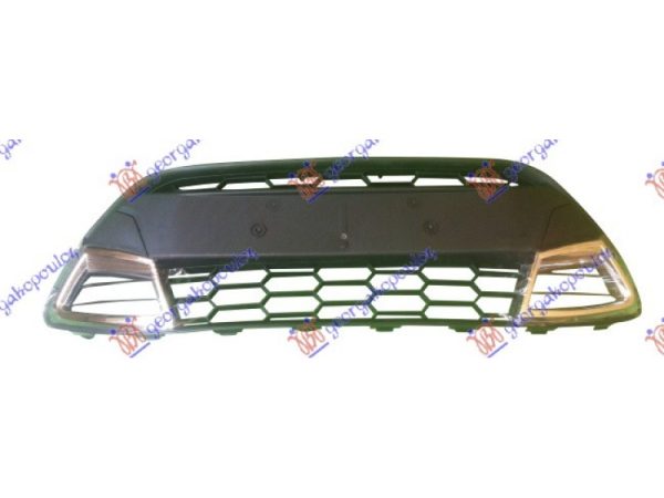 Διχτυ Προφυλακτηρα Εμπρος ΜΑΥΡΟ/ΧΡΩΜΙΟ Sport Ford Fiesta 08-13 - 072604830
