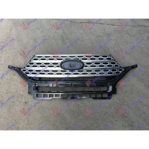 Μασκα ΜΑΥΡΗ-ΑΣΗΜΙ Με 5 Χρωμια Ford Explorer 20 - 332004560