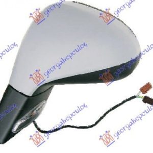 Καθρεφτης ΗΛΕΚ. ΘΕΡΜ. ΒΑΦ. Με Φλας (ASPHERICAL GLASS) Αριστ. Peugeot 207 06-14    027007502