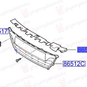 ΠΛΑΣΤΙΚΟ ΜΑΣΚΑΣ ΑΝΩ (Γνήσιο) HYUNDAI i20 I 08-12 036500200