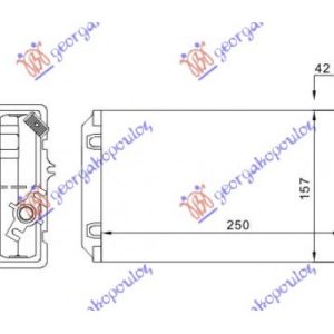 Ψυγειο Καλοριφερ (M) +/-ΑC (246×157) (XΩΡΙΣ ΡΟΥΜΠΙΝΕΤΟ) Alfa Romeo 155 92-97  065206500