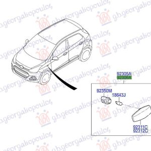 ΦΛΑΣ ΦΤΕΡΟΥ (Γνήσιο) ΔΕ HYUNDAI i10 II 13-16 371105501