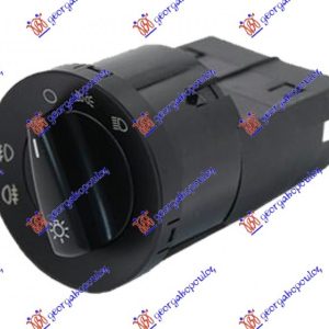 Διακοπτης Φωτων Με Προβολεις (ΠΡΑΣΙΝΟ ΦΩΣ) (17pin) Skoda Fabia 07-10    066607140