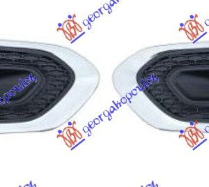 Διχτυ Προφυλακτηρα Εμπρος (ΜΕ Τρυπα Προβολεα & Χρωμιο ΠΛΑΙΣΙΟ) (ΣΕΤ) Renault Kadjar 19-   676104825