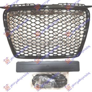 ΜΑΣΚΑ (RS LOOK) ΜΑΥΡΗ ΓΥΑΛΙΣΤΕΡΗ (ΜΕ ΑΠΟΣΠΩΜΕΝΗ ΒΑΣΗ ΠΙΝΑΚΙΔΑΣ) AUDI A3 2003-2008  062804560