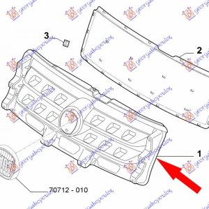 Μασκα Χρωμιο (ADVENTURE) Fiat Strada 12- – 296104545