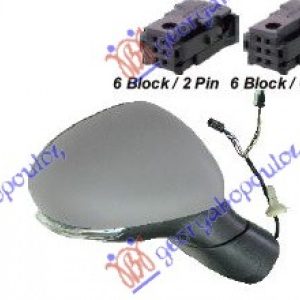 Καθρεφτης ΗΛΕΚ. ΘΕΡΜ. ΒΑΦ. (Μ/ΦΛΑΣ&ΑΙΣΘ) (CONVEX GLASS) Δεξια Fiat 500 X 19- – 297407481