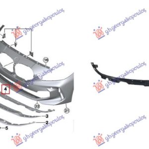 ΒΑΣΗ ΣΠΟΙΛΕΡ ΕΜΠΡΟΣ ΠΛΑΣΤΙΚΗ (M-SPORT) BMW SERIES 1 19-24 F 40 152304280