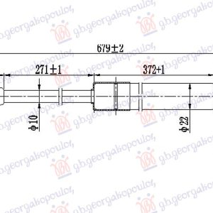 ΑΜΟΡΤΙΣΕΡ ΜΠΑΓΚΑΖ (680L-770N)  MERCEDES VITO 2015- (W447)  526108300