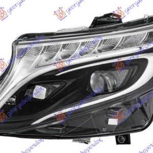 ΦΑΝΟΣ ΕΜΠΡΟΣ FULL LED ΕΞΥΠΝΟ ΓΚΡΙ (HELLA) ΑΡIST. MERCEDES V 2020- (W447)  526305142