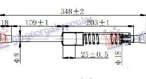 ΑΜΟΡΤΙΣΕΡ ΜΠΑΓΚΑΖ 4Π/COUPE (350L-320N) BMW SERIES 3 E 46 2002-2005 018608305