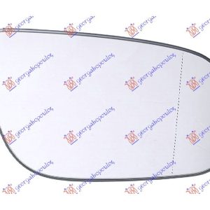 Κρυσταλλο Καθρεφτη ΘΕΡΜΑΙΝ. 06- (ASPHERICAL GLASS) Δεξια Mercedes E Class (W211) 02-09    018807611