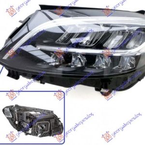 Φανος Εμπρος Multibeam Led (ΧΩΡΙΣ ΛΟΓΟΤΥΠΟ) (HELLA) Αριστερα Mercedes C Class (W205) SDN/S.W. 14-18   536105162